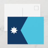 vlag van de deelstaat Minnesota Briefkaart (Voorkant / Achterkant)