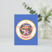 vlag van de deelstaat Minnesota Briefkaart (Staand voorkant)