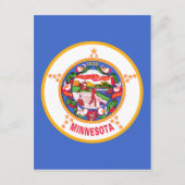 vlag van de deelstaat Minnesota Briefkaart (Voorkant)