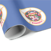 vlag van de deelstaat Minnesota Cadeaupapier (Rol Hoek)