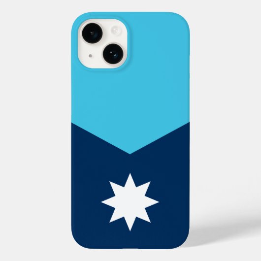 vlag van de deelstaat Minnesota Case-Mate iPhone Case (Achterkant)
