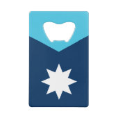 vlag van de deelstaat Minnesota Creditkaart Flessenopener (Voorkant)