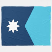 vlag van de deelstaat Minnesota Fleece Deken (Voorkant (Horizontaal))