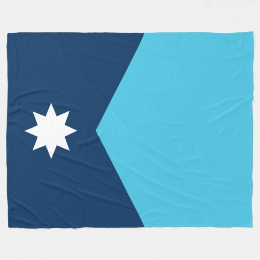 vlag van de deelstaat Minnesota Fleece Deken (Voorkant (Horizontaal))