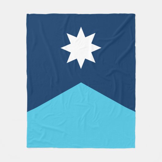 vlag van de deelstaat Minnesota Fleece Deken (Voorkant)