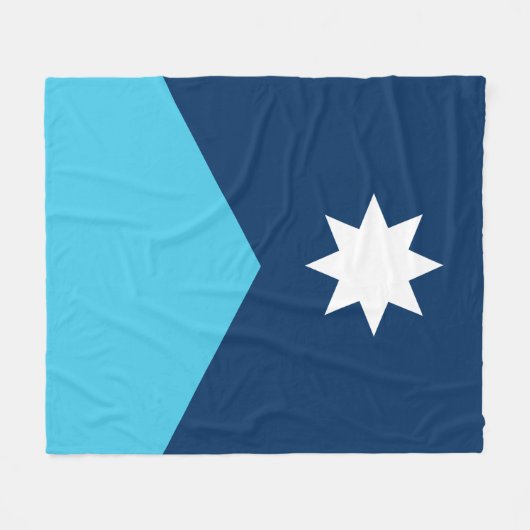 vlag van de deelstaat Minnesota Fleece Deken (Voorkant (Horizontaal))