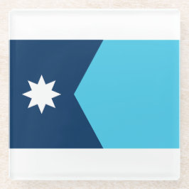 vlag van de deelstaat Minnesota Glazen Onderzetter