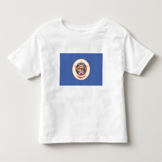 vlag van de deelstaat Minnesota Kinder Shirts (Voorkant)