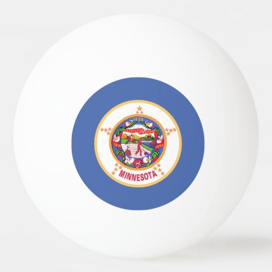 vlag van de deelstaat Minnesota Pingpongbal (Voorkant)