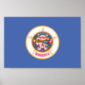 vlag van de deelstaat Minnesota Poster (Voorkant)