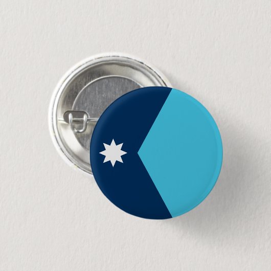 vlag van de deelstaat Minnesota Ronde Button 3,2 Cm (Voorkant /achterkant)