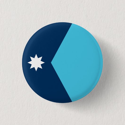 vlag van de deelstaat Minnesota Ronde Button 3,2 Cm (Voorkant)