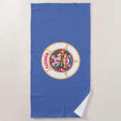 vlag van de deelstaat Minnesota Strandlaken (Voorkant)