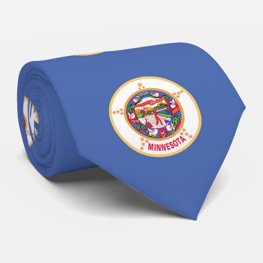 vlag van de deelstaat Minnesota Stropdas (Opgerold)