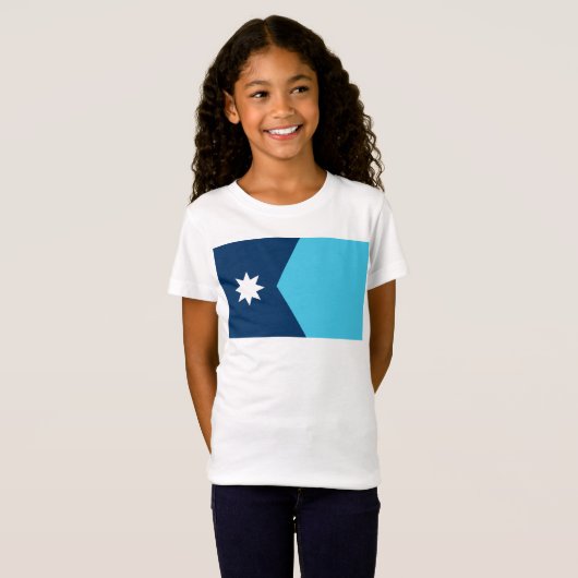 vlag van de deelstaat Minnesota T-shirt (Voorkant volledig)