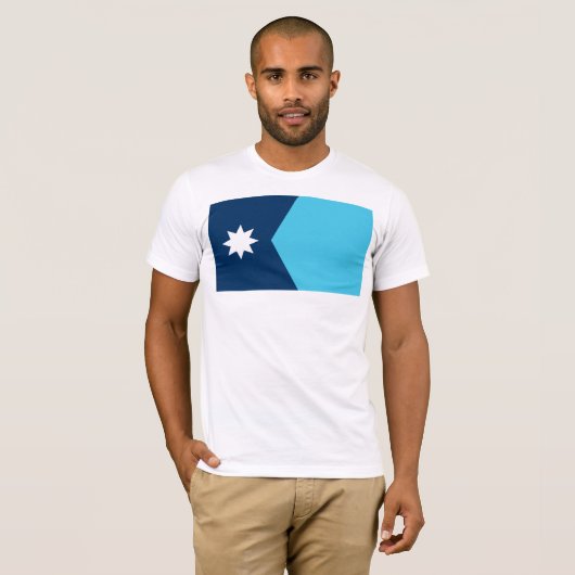vlag van de deelstaat Minnesota T-shirt (Voorkant volledig)