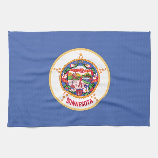 vlag van de deelstaat Minnesota Theedoek (Horizontaal)