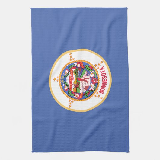 vlag van de deelstaat Minnesota Theedoek (Verticaal)