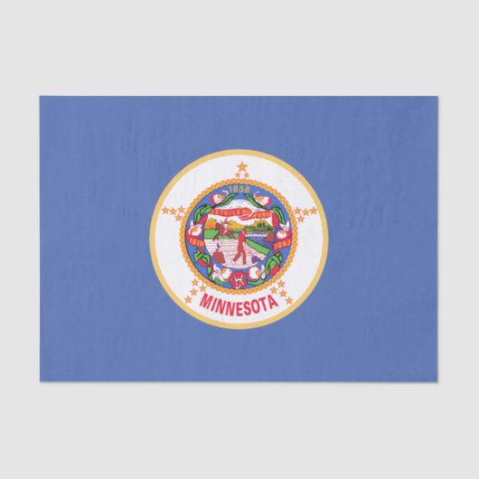 vlag van de deelstaat Minnesota Tissuepapier (Voorkant)