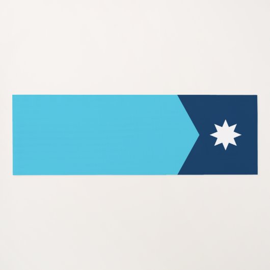 vlag van de deelstaat Minnesota Yogamat (Achterkant (horizontaal))