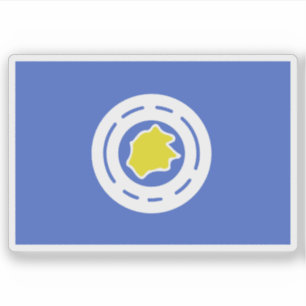 Vlag van de deelstaat Ngeremlengui, Palau Sticker