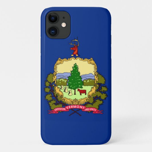 vlag van de deelstaat Vermont Case-Mate iPhone Case (Achterkant)