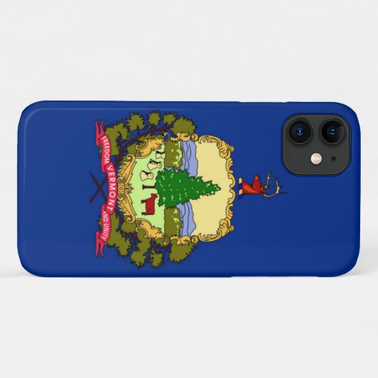 vlag van de deelstaat Vermont Case-Mate iPhone Case (Achterkant (horizontaal))