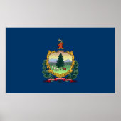 vlag van de deelstaat Vermont Poster (Voorkant)