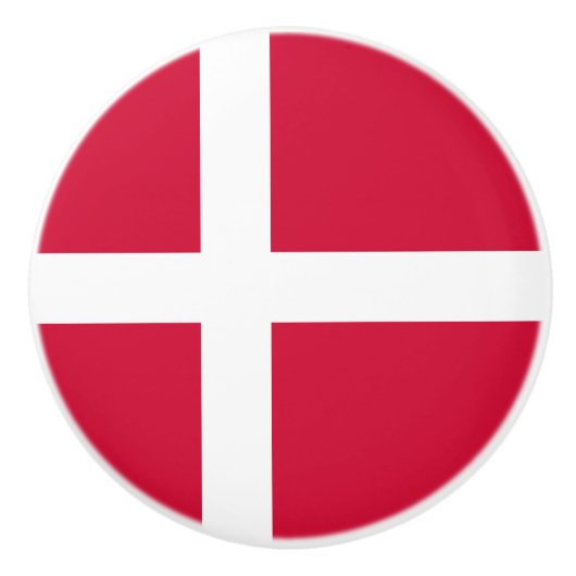 Vlag van de Deense keramische Knob Knop (Voorkant)