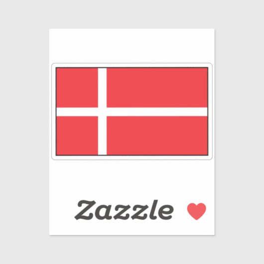 Vlag van de Deense Sticker (Vel)