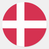 Vlag van de Deense Sticker (Voorkant)