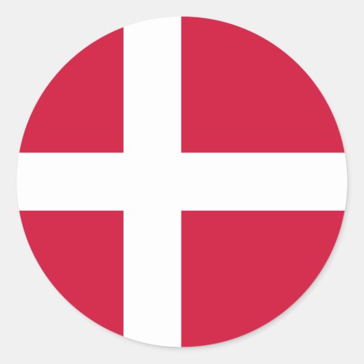 Vlag van de Deense Sticker (Voorkant)