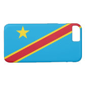 Vlag van de Democratische Republiek Congo Case-Mate iPhone Case (Achterkant (Horizontaal))