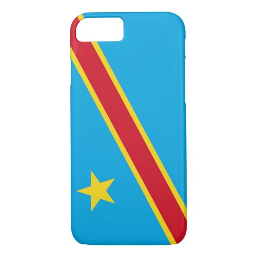 Vlag van de Democratische Republiek Congo Case-Mate iPhone Case (Achterkant)