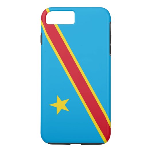 Vlag van de Democratische Republiek Congo Case-Mate iPhone Case (Achterkant)