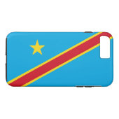 Vlag van de Democratische Republiek Congo Case-Mate iPhone Case (Achterkant (Horizontaal))