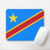 Vlag van de Democratische Republiek Congo Muismat (Met muis)