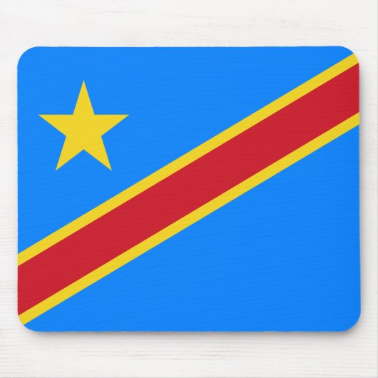 Vlag van de Democratische Republiek Congo Muismat (Voorkant)