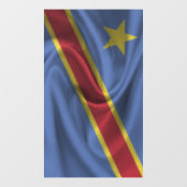 Vlag van de Democratische Republiek Congo Raamsticker (Vel)