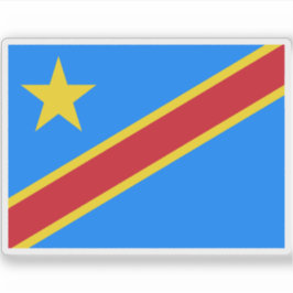 Vlag van de Democratische Republiek Congo Sticker