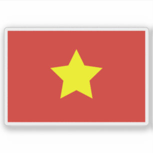 Vlag van de Democratische Republiek Vietnam ('45-' Sticker