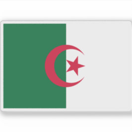 Vlag van de Democratische Volksrepubliek Algerije Sticker