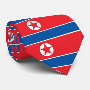 Vlag van de Democratische Volksrepubliek Korea Stropdas