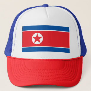 Vlag van de Democratische Volksrepubliek Korea Trucker Pet