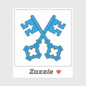 Vlag van de districten Wangen & Oberaargau, Zwitse Sticker (Vel)