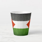 Vlag van de doelgrunge Palestine Latte Mok (Voorkant)