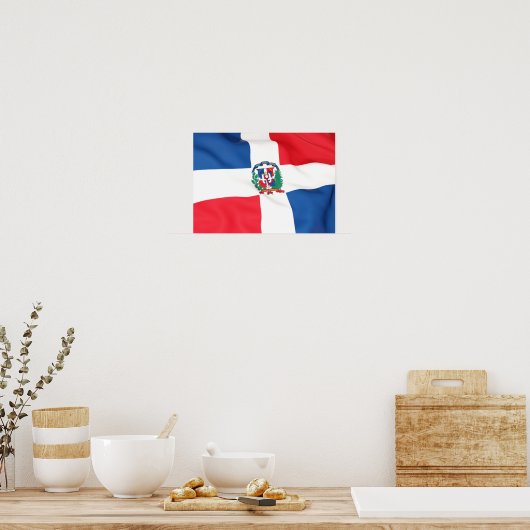 Vlag van de Dominicaanse Poster (Keuken)