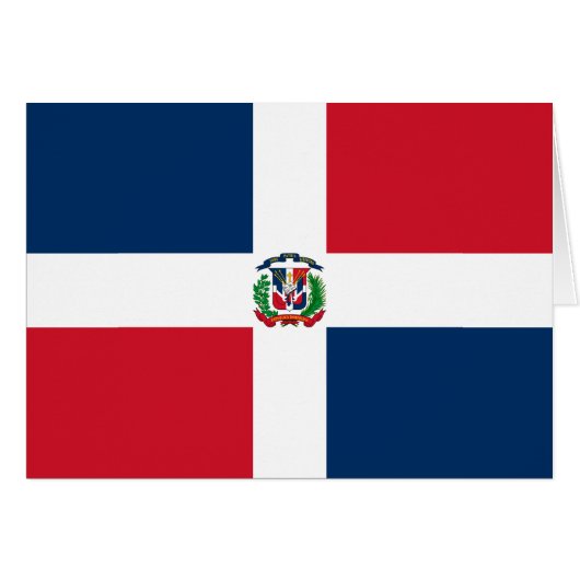 Vlag van de Dominicaanse Republiek (Voorkant Horizontaal)