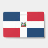 Vlag van de Dominicaanse Republiek Badge (Achterkant)