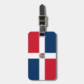 Vlag van de Dominicaanse Republiek Bagagelabel (Voorkant verticaal)